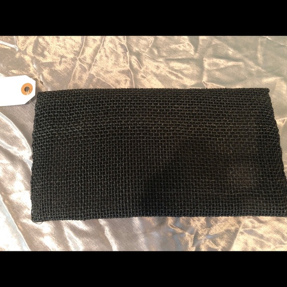 SOLD New Sweet Black Woven Clutch/Purse - Picture 2 of 3